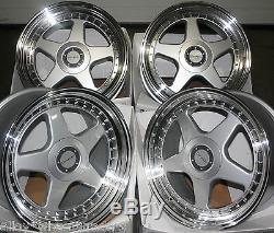 17 F5 Silver Alloy Wheels 5x98 Alfa Romeo 147 156 164 Gt Fiat 500l