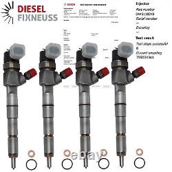 4 X Bosch Injector 0445110243 for Alfa Romeo 1.9JTD Jtdm Fiat 1.9 D Mj 0986435104