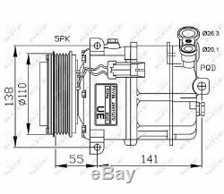 Air Compressor Air Conditioning Alfa Romeo 159 05- Nrf 32312