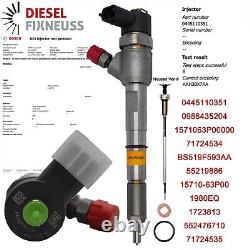 Alfa Romeo Fiat Ford Opel Injection Injector 0445110351 55219886 BS519F593AA