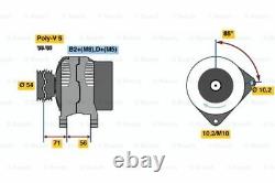 Bosch Remanufactured Alternator 0986047270 4727 True 5 Year Warranty