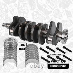 Crankshaft with Bearing + Screws for Alfa Romeo Fiat Lancia 1.3 55200307