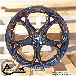 DRAKE Black 4 Alloy Wheels NAD 18 ET40 X Alfa Romeo Giulietta 159 Brera Italy