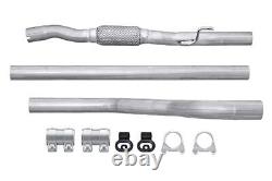 Exhaust Pipe Center EASY2FIT With Bracket for Alfa Romeo Mito Fiat