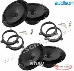 Kit 4 HP Audison Speaker Speakers For Fiat / Alfa Romeo / Lancia / Opel