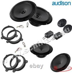 Kit 6 HP Audison Speaker Speakers For Fiat / Alfa Romeo / Lancia / Opel