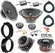 Kit 6 Hp Focal Speaker Speakers For Fiat / Alfa Romeo / Lancia / Opel Av