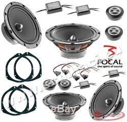 Kit 8 HP Speaker Speakers Focal For Fiat / Alfa Romeo / Lancia / Opel Av