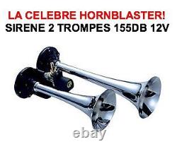 Klaxon Hornblaster 2 Trompes Hyper Power 155db! Watch And Watch Video