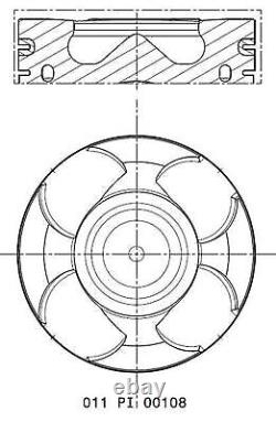 MAHLE Piston with Rings and Bolts Opel Alfa Romeo 2.0 0623450 55220723