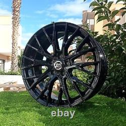 MM1009 Black Alloy Wheels NAD 17 5X110 X Alfa Romeo Giulietta Fiat 500X Jeep Opel