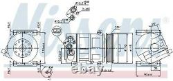 Nissens, Compressor, Air Conditioning 89202 For Fiat, Opel, Abarth, Alfa Romeo