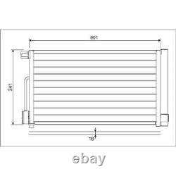 Valeo Air Condenser for Alfa Romeo Citroen Fiat Opel Peugeot