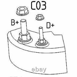 Alternateur CEVAM 4751 pour ABARTH ALFA ROMEO FIAT FORD LANCIA OPEL