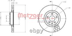 Disque de Frein Avant METZGER pour Alfa Romeo 156 Sportwagon