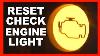 How To Reset Your Check Engine Light With No Special Tools