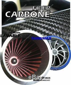 Kit D Admission Direct Filtre Boite A Air Carbone Dynamique Universel Type Bmc