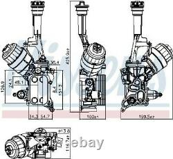 NISSENS, Radiateur d'huile 90928 pour FIAT, OPEL, ALFA ROMEO, LANCIA, VAUXHALL