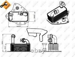 NRF, Radiateur d'huile 31343 pour FIAT, OPEL, ALFA ROMEO, CADILLAC, LANCIA